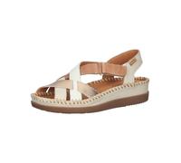 PIKOLINOS Sandales 'Cadaques' beige clair / cognac / or, Taille 38