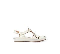 Pikolinos Sandales Plates en Cuir P. Vallarta 655, Femme, Blanc (Nata), 40 EU