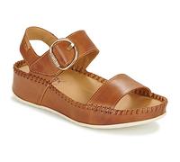 Pikolinos Sandales à semelles compensées Marina – Cuir – Femme Brandy Taille 40