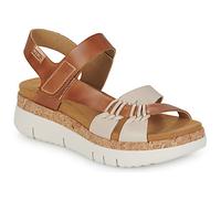 Pikolinos Palma Sandales compensées Femme | Cuir | Ultra-léger | Beige