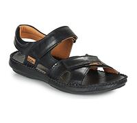 Pikolinos Sandales plates Tarifa en cuir pour homme Noir