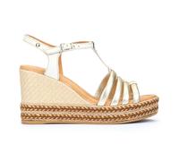 Pikolinos - Sandalette à talon compensé tressé - Femme - Chaussures - Jaune - Taille: 35 EU
