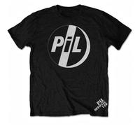 Pil (Public Image Ltd) White Logo Official Mens T-Shirt Black M
