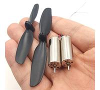 Pilang zxxin-Moteur électrique 2set/lot RC Moteur d'aéronef à Quatre Rotor,DC3.7V 7.4V 8.5 * 23MM,Micro 8523 Moteur sans Brosse sans nage avec hélice Robuste et Durable (Voltage(V) : 3.7V)