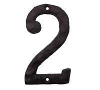 Pilang Zxxin-numéro de Maison, Montage Mural Fonte 8cm Fer de Porte en métal Numéro, for Hôtel Appartement Home Street DIY Décor, inscrivez Maison Nombre Digits, Solide et Durable (Color : Number 2)