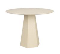 PILAR - Table ronde finition frêne crème D100 Creme