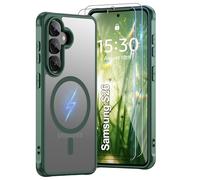 Pilaru Coque magnétique pour Galaxy S26 [compatible avec MagSafe] 2 films protecteurs d'écran | Anti-jaunissement et traces de doigts, résistante aux chocs, douce pour la peau, translucide et mate