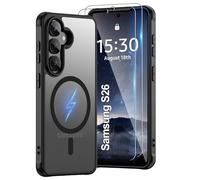 Pilaru Coque magnétique pour Samsung S26 [compatible avec MagSafe] 2 films protecteurs d'écran | Anti-jaunissement et traces de doigts, résistante aux chocs, douce pour la peau, translucide et mate