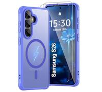 Pilaru Coque magnétique pour Samsung S26 [Compatible avec MagSafe] 2 films protecteurs d'écran | Anti-jaunissement et traces de doigts, résistante aux chocs, douce pour la peau, translucide et mate