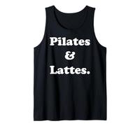 Pilates And Lattes Fitness Motivation Funny Saying Débardeur