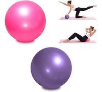 Pilates Balls 23cm-2 Pack-Small Exercise Ball For Yoga,Workout And Physiotherapy-Comes With Inflatable Straw
