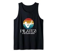 Pilates Bateau Pose Funny Pilates is My Happy Hour Vintage Débardeur