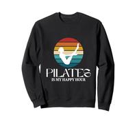 Pilates Bateau Pose Funny Pilates is My Happy Hour Vintage Sweatshirt