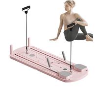 Pilates Board - Automatique Rebound Abdominal Muscle Roller - Foldable Pilates Reformer, Automatic Rebound Abdominal Muscle Roller for Home Workouts