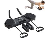 Pilates Board for Home Workout - -Purpose AB Board avec roue de base amovible | Machine de fitness complète pour l'entraînement de base, routine quotidienne, utilisation intérieure, chambre, salon, éq