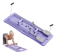 Pilates Board - Reformer Pilates Board | Pilate Reformper | Équipement d'entraînement de fitness en force | Planches de pilate portables et pliables avec bandes de résistance pour l'entraînement à dom