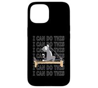 Pilates Cat Reformer Pilates Je Peux Faire Cette Motivation Coque pour iPhone 15