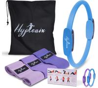 Pilates Circle With Elastic Bands,Magic Ring For And Rehabilitation,Complete Kit With Storage Bag