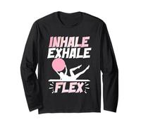 Pilates Entraînement Yoga Inhale Exhale Flex Manche Longue