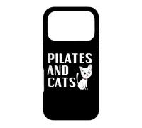 Pilates et Chats propriétaire Amant instructeur Professeur Mignon Maman Papa Coque pour iPhone 17 Pro