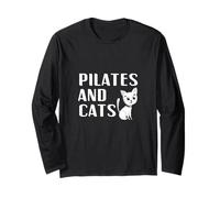 Pilates et Chats propriétaire Amant instructeur Professeur Mignon Maman Papa Manche Longue