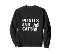 Pilates et Chats propriétaire Amant instructeur Professeur Mignon Maman Papa Sweatshirt