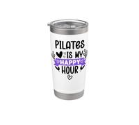 Pilates is My Happy Hour In Pilates Era Pilates Instructor Gobelet isotherme en acier inoxydable double paroi