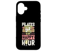 Pilates is My Happy Hour Style Tropical Coque pour iPhone 16