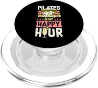 Pilates is My Happy Hour Style Tropical PopSockets PopGrip pour MagSafe