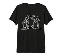 Pilates Line Art Adepte T-Shirt Haut de Gamme