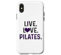 Pilates Live Love Drôle Yoga Pilates Instructeur Sports Coque pour iPhone X/XS