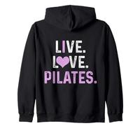 Pilates Live Love Drôle Yoga Pilates Instructeur Sports Sweat à Capuche