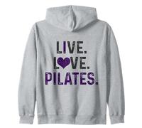 Pilates Live Love Drôle Yoga Pilates Instructeur Sports Sweat à Capuche