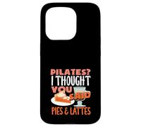 Pilates pensait que vous aviez dit « Pies Lattes Fun ». Coque pour iPhone 15 Pro