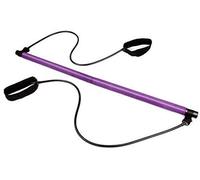Pilates Pole, Kit De Barre De Pilates avec Sangle De Résistance, Barre d'exercice De Yoga Barre De Tonification avec Boucle De Pied, pour La Salle De Sport D'entraînement du Corps Total-Purple