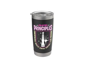 Pilates Principes Concentration Respiration Méditation Pilates Gobelet isotherme en acier inoxydable double paroi