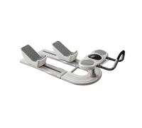 Pilates Reformer avec Écran LCD Espace Compact Pliable,Blanc