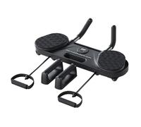 Pilates Reformer Board - Multifunction Ab Trainer for Full-Body Workout | Removable Bottom Wheel with Adjustable Resistance, Indoor Exercise Machine for Men and Women, Core Strength Training for Home