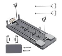 Pilates Reformer Machine, 5 In1 Multifunctional Board With LED Counter, Automatique Rebound Roller, Board Full-Body Workout Trainer, For Home Pilates & Core Workou