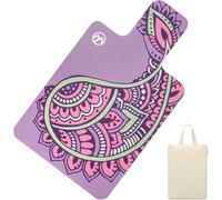 Pilates Reformer Mat 1mm Suede Non-Slip Portable With Carry Bag,Purple