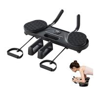 Pilates Reformer - Planche d'exercice multifonction avec roues amovibles | Machine de fitness pour corps Total routine quotidienne | Gym