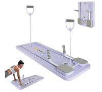 Pilates Reformer, Planche Pilate Pliable, Multifonction avec Bandes de Résistance, Machine Abdominaux et Entraînement Complet du Corps pour Gym à Domicile Maison