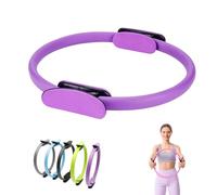 Pilates Ring Fitness Trainer, Pilates Ring Magic with Double Padded Handles, for Toning Arms, Legs Men and Women (Purple)