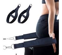 Pilates Stracs Reformer, double exercice, accessoires de fitness de yoga 15 pouces, sangles à anneaux réglables, ensemble de 2 pièces, équipement de gymnase à domicile pour la force, la flexibilité, l