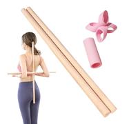 Pilates Yoga Stick, Multifunctional Stretching Pole, Adult Hump Corrector Bar, Compact Training Equipment, Effective Fitness Support Tool, Suitable for Home Office Gym Studio Living Room Workout