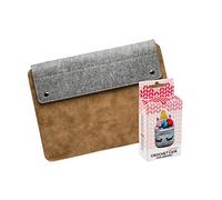 Pilatus Caramel Sacoche pour Ordinateur Portable 14" + étui en Crochet pour Airpod Liam