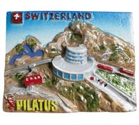 Pilatus Suisse Aimant de réfrigérateur Tourisme 3D Souvenir Décoration de réfrigérateur Autocollant magnétique Artisanat
