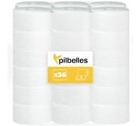 PILBELLES Papier Toilette Mini Jumbo 2 Plis | 36 Rouleaux Papier Toilette Pour Distributeur