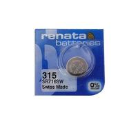 Renata Pile 315 (SR716SW/SR67) oxyde d'argent 1,55 V 23 mAh x1