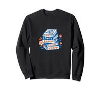 Pile à Livres Florale Vintage, Style de Lecture d'automne, rétro et Confortable Sweatshirt